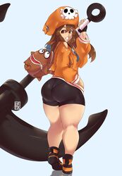 1girls anchor ass big_ass big_thighs brown_clothing brown_eyes brown_hair female guilty_gear guilty_gear_strive hexprinxess huge_ass huge_thighs light-skinned_female light_skin long_hair may_(guilty_gear) pantylines solo solo_female spats thick_thighs thighs weapon rating:Questionable score:137 user:Monbo