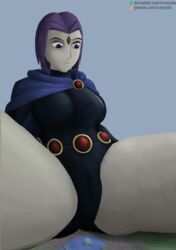 1girls between_legs breasts clothed_female dc dc_comics giantess giga_giantess grey_skin looking_down purple_hair rachel_roth raven_(dc) short_hair solo solo_female svenyatta teen_titans thighs titan_tower rating:Questionable score:18 user:UberPhantom1115