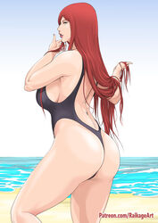 1girls bare_arms bare_legs black_swimsuit breasts female female female_focus female_only light-skinned_female long_hair milf naruto naruto_(series) naruto_shippuden one-piece_swimsuit pale-skinned_female raikage_art red_hair sideboob standing swimsuit uzumaki_kushina voluptuous voluptuous_female voluptuous_milf rating:Questionable score:168 user:t_a_m