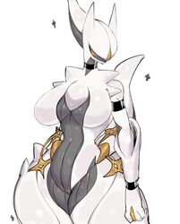 anthro arceus big_breasts breasts featureless_breasts featureless_crotch female huge_thighs legendary_pokemon mythical_pokemon nintendo pokemon pokemon_(species) thick_thighs usa37107692 video_games wide_hips rating:Questionable score:168 user:FlaccidPancake