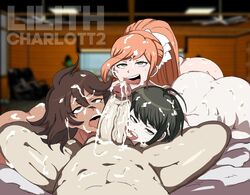 1boy 3girls 4some alternate_version_available danganronpa danganronpa_2:_goodbye_despair danganronpa_3 danganronpa_ultra_despair_girls dark-skinned_female female foursome light-skinned_female lilithcharlott2 male multiple_girls naegi_komaru owari_akane shinguji_korekiyo straight_hair super_danganronpa_2 yukizome_chisa rating:Explicit score:122 user:LilithChar