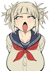 1girls big_breasts blonde_female blonde_hair blush breasts bust busty busty_female coffeelove68 female female_focus female_only himiko_toga my_hero_academia open_mouth round_breasts school_uniform schoolgirl solo solo_female solo_focus sweat sweating sweaty_body tongue tongue_drip tongue_out tongue_piercing tongue_sticking_out yellow_eyes younger_female rating:Questionable score:426 user:Mist308_