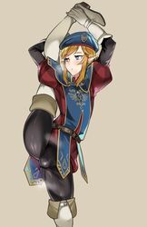 1boy androgynous ass beige_background blonde_hair blue_eyes blush bulge eyebrows femboy feminine_male girly hat hej link looking_back male male_only nintendo pink_background pointy_ears royal_guard_cap royal_guard_link royal_guard_uniform solo standing_split the_legend_of_zelda thighs tight_clothing tight_fit white_boots white_gloves rating:Explicit score:72 user:dummytx3