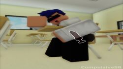  3d animated compulsivesb dildo dildo_in_ass dildo_sitting gay hidden_dildo loop looping_animation no_sound public resolution_mismatch roblox roblox_avatar robloxian school_desk school_uniform schoolboy shaking shivering tagme video  rating:explicit score: user:compulsivesb