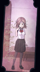 black_skirt black_socks brown_eyes brown_hair critnuke envy female red_bow school_uniform rating:Explicit score:105 user:Elsurudoiha