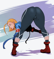 1girls ass bent_over blonde_hair cameltoe cammy_white clothed dat_ass female female_only from_behind fully_clothed izra solo standing street_fighter street_fighter_6 rating:Questionable score:147 user:upvote