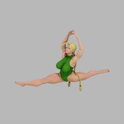 1girls 3d cammy_white female female_only manufatura self_upload smooth_skin solo splits spread_legs street_fighter street_fighter_v sweat rating:Explicit score:7 user:Manufatura