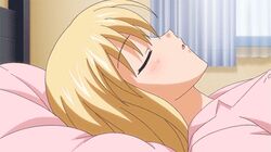 airi_akizuki animated bed blonde_hair blowjob blue_eyes blush censored clothing cum cum_in_mouth fellatio female human irrumatio lowres oni_chichi oral pajamas penis pillow saliva sleeping surprised swallowing rating:Explicit score:366 user:bot