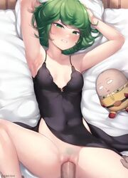 1girls 2boys animated cum cum_in_pussy cum_inside cum_on_armpit cum_on_neck green_eyes green_hair kimoshi longer_than_30_seconds longer_than_3_minutes longer_than_one_minute one-punch_man rexigd saitama small_breasts sound tatsumaki vaginal_penetration vaginal_sex video rating:Explicit score:929 user:Satou_Seian