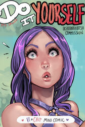 2023 beach blue_eyes caitlyn_kiramman comic_cover dialogue english_text hi_res high_resolution highres ikebanakatsu league_of_legends league_of_legends:_wild_rift long_hair pool_party_caitlyn pool_party_series purple_hair riot_games text rating:Questionable score:19 user:SF6Hype