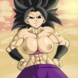 1girls abs caulifla dragon_ball female female_only muscular_female pseudocel solo tagme rating:Explicit score:79 user:bot29