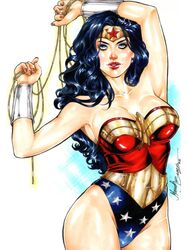 1girls 2022 amazon artist_signature big_breasts black_hair blue_eyes cleavage dc dc_comics diana_prince ed_benes_studio female female_only fully_clothed hourglass_figure lasso_of_truth long_black_hair long_hair mariah_benes solo superheroine tiara wavy_hair wonder_woman wonder_woman_(series) wristbands rating:Safe score:39 user:slut_rper824