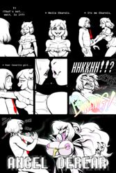 1boy 1girls 5_fingers ahe_gao almost_kissing alternate_universe angel_derear anthro arms_on_shoulders asphyxiation asriel_dreemurr asriel_dreemurr_(god_form) big_breasts black_and_white blush bodily_fluids boss_monster bovid breasts bulge caprine choking cleavage close-up closed_eyes clothed clothing color colored comic comic_page dominant_female dress duo eyelashes female female_asriel frisk_(undertale) frisky_(under(her)tail) front_view furry goat gold_(metal) gold_jewelry hair half-closed_eyes hi_res horns huge_breasts human imminent_rape imminent_sex jewelry lips long_hair long_tongue looking_at_viewer male mammal nail_polish nails narrowed_eyes nipple_bulge nipple_piercing nipples open_mouth partially_clothed phallic phallic_symbol piercing rule_63 seductive shapeshift sharp_nails sharp_teeth shocked short_dress short_hair snout struggling surprised sweat text thewill throat_grab tied_hair tight_clothing tongue tongue_out transformation under(her)tail undertale undertale_(series) wide_eyed rating:Explicit score:52 user:bot