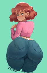 ass big_ass big_butt black_eyes blush blushing_at_viewer bottom_heavy brown_hair bubble_ass bubble_butt crayon_shin-chan dand_u fat_ass fat_butt female female_only huge_ass huge_butt jeans large_ass large_butt looking_at_viewer looking_back mature mature_female milf misae_nohara mob_face mother nohara_misae panties pantylines sweater thick_ass thick_thighs wide_hips rating:Questionable score:358 user:TnAPlay