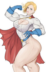 1girls ass big_ass big_breasts blonde_hair blonde_hair blue_eyes breasts dc dc_comics fit_female flexing flexing_bicep muscular muscular_arms muscular_female orlha pale-skinned_female pale_skin pose posing power_girl short_hair skimpy skimpy_clothes solo superheroine superman_(series) thick thick_ass thick_legs thick_thighs voluptuous wide_hips rating:Questionable score:20 user:NoelX