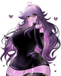 artemida(artemiy_kopych) big_breasts black_clothing dark_hair green_eyes oc pink_skin rule_63 thick_thighs usa37107692 rating:Questionable score:95 user:Lercon