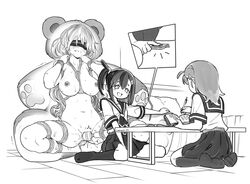 3girls abandonment_play animal_suit arm_over_shoulder babysitter bedroom black_and_white blindfold blonde_hair blush blushing_female blushing_profusely bondage bound bound_arms bound_legs breasts clothed clothed_female clothed_female_nude_female eudetenis exposed_breasts female female_only femdom femsub forced_orgasm frogtie functionally_nude helpless hiding increasing large_breasts lezsub magic_wand medium_breasts mischievous_look mischievous_smile multiple_girls naked naked_female nipples nude nude_female overstimulation plushification practically_nude pussy pussy_juice restrained restrained_arms restrained_legs restraints rope school_uniform sex_toy slim_girl slim_waist stimulating_clit thin thin_female unaware unnoticed utter_domination vaginal_stimulation vaginal_vibrator vibrator vibrator_in_pussy vibrator_tied_to_leg wet_pussy xray_view younger_dom_older_sub yuri rating:Explicit score:533 user:selktian