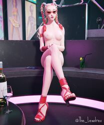 1girls 3d abs alternate_version_available areolae armwear blender bottomless braid braided_hair braided_ponytail breasts cocktail completely_nude completely_nude_female couch crossed_legs detailed_background drink ear_piercing earrings epic_games eyewear female female_focus female_only fortnite high_heels highres legs_crossed lewdrex light-skinned_female light_skin looking_at_viewer multicolored_hair naked_footwear naked_heels nipples nude nude_female petite petite_body piercing piercings ponytail ponytails presenting presenting_breasts sabina_(fortnite) sitting small_breasts solo solo_focus sunglasses tinted_eyewear topless two_tone_hair watermark rating:Explicit score:10 user:mango05