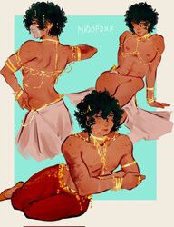 1boy abs athletic athletic_male body_jewelry collage crossdressing femboy feminine feminine_faced_male feminine_male feminine_pose feminization gold gold_(metal) gold_jewelry harem_boy harem_outfit izuku_midoriya jewelry male male_focus male_only middfoxx my_hero_academia pecs slave slave_outfit solo solo_focus solo_male straight_hair tan_body tan_skin trap twink twunk veil rating:Questionable score:154 user:Riflemanharris