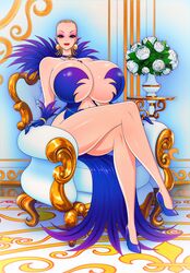 1girls akiranime alternate_version_available anna_(akiranime) bare_shoulders big_breasts bimbo blonde_hair blue_eyes bouquet breasts chair choker cleavage clothing collarbone crossed_legs curvy deep_navel dress earrings eyelashes eyeshadow feathers female female_focus female_only flower full_body gloves half-closed_eyes high_heels hips huge_breasts human jewelry large_breasts lips lipstick long_legs looking_at_viewer makeup medium_hair milf mother necklace original pinup red_lipstick revealing_clothes ring seductive shiny_skin sitting skimpy slicked_back_hair smile solo solo_female strapless thick_thighs thighs voluptuous wide_hips rating:Questionable score:43 user:ZappaTrappa