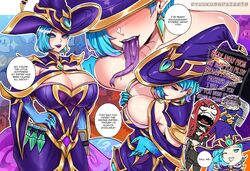 bewitching_cassiopeia big_breasts cassiopeia_du_couteau curvaceous curvy dialogue garen_crownguard jealous katarina_du_couteau large_breasts league_of_legends riot_games ryuukusnpaiarts siblings sisters thick_hips thick_thighs voluptuous rating:Questionable score:87 user:BlackPoint