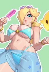 1girls bikini bimbo blonde_hair blue_eyes breasts female hair_over_one_eye hips huge_breasts human light-skinned_female light_skin long_hair looking_at_viewer luma mario_(series) navel nintendo princess_rosalina rizdraws standing super_mario_galaxy thick_lips thick_thighs thighs voluptuous wide_hips rating:Questionable score:561 user:Aeolus_HX