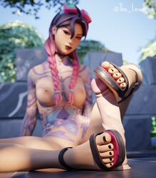 1girls 3d alternate_version_available areolae beach_jules black_nail_polish black_nails blender bottomless breasts detailed_background dildo ear_piercing earrings epic_games feet female female_focus female_only foot_fetish footjob fortnite freckles freckles_on_face goggles goggles_on_head headwear jules_(fortnite) lewdrex light-skinned_female light_skin looking_at_viewer multicolored_hair nipples nose_piercing nude nude_female outdoors outside piercing piercings pink_hair presenting presenting_breasts presenting_feet presenting_pussy pussy pussy_lips pussy_peek sandaljob sandals seductive seductive_eyes seductive_look seductive_smile sex_toy shoes sitting small_breasts soles solo solo_focus tattoo tattooed_arm tattoos toes topless twintails two_tone_hair vagina watermark rating:Explicit score:43 user:mango05