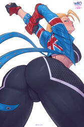 1girls ass ass_focus ass_up athletic athletic_female big_ass blonde_hair blue_eyes breasts cammy_stretch cammy_white dat_ass female female_only fighter gloves looking_at_viewer looking_down looking_down_at_viewer muscular muscular_female pawg pin-up pinup pinup_pose solo street_fighter street_fighter_6 stretching white_background whox rating:Questionable score:256 user:Spockon