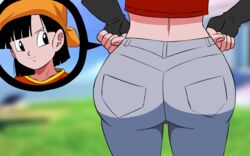 1girls aged_up animated ass ass_focus ass_giggle ass_shake back_view big_ass bubble_ass bubble_butt cheeks divine_wine dragon_ball dragon_ball_gt dressing female female_only female_saiyan getting_dressed gif giggle huge_ass jeans overflowing_ass pan_(dragon_ball) pants pants_up solo struggling_to_fit tight_clothing underwear vampiranhya_(artist) wardrobe_malfunction wiggling_ass rating:Explicit score:615 user:TheTrebor_YT