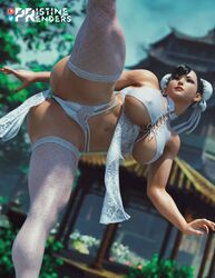 1girls 3d action_pose asian asian_female ass athletic_female big_ass big_breasts bracelet breasts cameltoe capcom chun-li cleavage clothed female female_focus female_only kicking large_breasts lingerie outdoors outside patreon_username pristinerenders pussy smile solo street_fighter street_fighter_v thick_thighs twitter_username white_skin rating:Explicit score:105 user:Crcole331