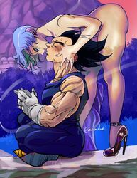 amartbee ass bent_over big_ass blush bulma bulma_briefs dragon_ball dragon_ball_super fantasizing high_heels high_heels_only holding_head imagining legs_crossed meditation mostly_nude transparent transparent_body vegeta rating:Explicit score:76 user:Patts