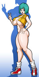 asian asian_female big_ass big_breasts blue_eyes blue_hair bulma bulma_(dragon_ball) bulma_briefs bulma_briefs_(androids'_saga) covered_nipples dragon_ball dragon_ball_super dragon_ball_z female hi_res highres light-skinned_female light_skin looking_at_viewer married married_woman mature mature_female milf mother naked naked_female nude nude_female shoes sneakers thick_thighs vlaimk wife rating:Explicit score:86 user:RealPopNas