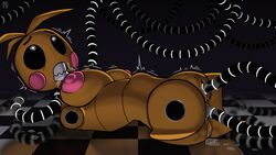 abused amputee animatronic anthro asphyxiation avioylin bodily_fluids breasts chica_(fnaf) choking detachable_parts detailed_background disability disembodied_hands female five_nights_at_freddy's five_nights_at_freddy's_2 forced hi_res limbless machine motion_lines nipples pain penetration robot scottgames sex sharp_teeth solo stomach_bulge teeth tentacle tentacle_penetration tentacle_sex toy_chica_(fnaf) vaginal_penetration rating:Explicit score:76 user:bot