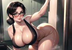 ai_generated bent_over big_breasts cixf huge_breasts miss_pauling smile tank_top team_fortress_2 tf2 thick_thighs rating:Explicit score:68 user:cixf