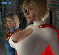 2girls 3d 3d_(artwork) alien alien_girl big_breasts big_tits blonde_hair breast_envy breast_focus breast_size_difference cleavage cleavage_cutout dc dc_comics female female_only girl_staring_at_guy's_chest huge_breasts implied_yuri injustice_2 kara_danvers kara_zor-el kara_zor-l karen_starr kryptonian large_breasts light-skinned_female light_skin looking_at_breasts meme netherrealm_studios power_girl power_girl_(injustice) short_hair smitty34 staring_at_breasts supergirl supergirl_(injustice) superheroine superman_(series) tagme rating:Questionable score:155 user:Crcole331