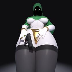 2023 big_breasts genderbent gold_(metal) gold_jewelry green_clothing gun looking_at_viewer meme popogori rule_63 shadow_wizard_money_gang simple_background tagme thick_thighs thighhighs thong unseen_female_face white_skin rating:Explicit score:179 user:Adoptivecandy