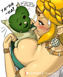 1girls ass big_breasts blonde_hair blue_eyes blush braid braided_hair breasts cleavage english_text female korok large_breasts medium_breasts medium_hair nintendo pointy_ears princess_zelda tears_of_the_kingdom text the_legend_of_zelda the_legend_of_zelda:_tears_of_the_kingdom whisperfoot zelda_(tears_of_the_kingdom) zonai_outfit rating:Questionable score:154 user:goldyroger