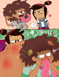 2d 2koma ? ahe_gao ahegao amphibia anilingus anne_boonchuy artist_name ass ass_focus ass_worship big_ass big_butt big_hair black_eyelashes black_eyes blush blush_lines bottom_heavy breasts brown_hair bubble_ass bubble_butt clothed clothing comic crossover dark_body dark_skin disney disney_channel eye_roll eyelashes fat_ass fat_butt females females_only heart huge_ass huge_butt human instant_loss_2koma large_ass large_butt leaf long_tongue lying lying_on_stomach messy_hair molly_mcgee ota_(artist) pink_tongue rimjob rimming rimming_female saliva signature smug spank_marks spanked spanked_butt speech_bubble spread_legs tan_body tan_skin thai the_ghost_and_molly_mcgee thick_ass thick_thighs tongue_out wide_hips yuri rating:Questionable score:225 user:NotToast