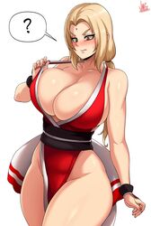 1girls 2020 2020s 2d 2d_(artwork) 5_fingers ? artist_logo artist_name artist_signature ashamed asian_clothing ass beige_skin belly belt big_breasts big_butt big_hips blonde_eyebrows blonde_female blonde_hair blonde_hair_female blush blushing_profusely breasts brown_eyes cleavage cleavage_overflow closed_mouth clothed clothed_female clothes clothing color colored confused confused_look confusion cosplay cropped cropped_legs crystal crystal_gem curvy curvy_body curvy_female curvy_figure curvy_hips curvy_thighs ear ears ears_up embarrassed embarrassed_female eyelashes eyes eyes_open fatal_fury fighter fighting_game fingernails fingers first_person_perspective first_person_view gem gemstone hair half-dressed half_dressed half_naked half_naked_female half_nude hips human humanoid humanoid_genitalia japanese japanese_clothes japanese_clothing jmg king_of_fighters large_breasts light-skinned light-skinned_female light_skin lips lipstick looking_down magic magic_user magical_girl mai_shiranui_(cosplay) mammal mammal_humanoid manga martial_artist martial_arts martial_arts_uniform mouth_closed nail nail_polish nailpolish nails nails_painted naruto naruto_(classic) naruto_(series) naruto_shippuden neck no_bra no_dialogue no_panties no_pants painted_fingernails painted_nails partially_clothed partially_nude partially_undressed question_mark reveal revealing revealing_clothes revealing_clothing revealing_outfit ribbon ribbons short_hair shounen_jump shy shy_expression simple_background skimpy snk solo solo_focus speech_bubble suggestive suggestive_look surprise surprised surprised_expression surprised_face surprised_look sweat sweat_drop sweatdrop sweating sweaty sweaty_body text thick_thighs thighs tied_hair tsunade watermark white_background wide_thighs wristband wristwear yellow_hair rating:Explicit score:232 user:FarLeftGuy