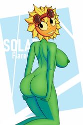 1girls areolae ass big_breasts breasts completely_nude completely_nude_female female female_only flower green_skin humanoid kneeling mrcrabx10 naked naked_female nipples nude nude_female plant plant_girl plantie plants_vs_zombies plants_vs_zombies:_heroes pvz sideboob solar_flare_(pvz) solo solo_female rating:Explicit score:52 user:FGjvkhvoijy