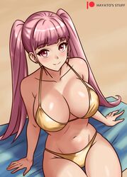 alternate_costume bikini breasts female female_only fire_emblem fire_emblem:_three_houses gold_bikini gold_swimsuit hayato_stuff hilda_valentine_goneril nintendo solo swimsuit yellow_bikini yellow_swimsuit rating:Questionable score:78 user:Bylethlover