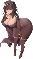 1girls ass big_ass black_hair bodystocking bodysuit breasts female female_only fire_emblem fire_emblem_awakening highres huge_breasts kataku_musou light-skinned_female light_skin long_hair nintendo simple_background tharja_(fire_emblem) thick_thighs rating:Questionable score:200 user:LiangXI