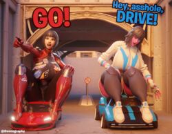 3d black_hair blender breasts car crush crushed_vehicle doonography ferrari fortnite fortnite:_battle_royale giantess harlowe_(fortnite) pink_skin race racing racing_suit rogue_gunner_(fortnite) size_difference skin_tight sports_car sunset thick thighhighs thighs rating:Questionable score:30 user:Doonography