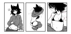 1girls ankle_socks anklehighs asian asian_female bikini bikini_bottom bikini_top bite bite_mark bite_mark_on_shoulder bite_marks black_and_white black_hair black_socks blush cat_ears cat_girl cat_humanoid cat_tail catgirl comic comic_page comic_panel comic_strip dialog dialogue dialogue_box fanart female female_focus female_only flat_chest flat_chested glasses greasymeta hibi_(dustbinrat) hoodie micro_bikini monochrome navel nerd nerdy nerdy_female pants petite petite_body petite_female round_glasses short_comic short_hair shy slut slutty_clothing slutty_outfit small_breasts socks swimsuit taking_clothes_off thong underwear undressed undressing undressing_self wagyu whore rating:Explicit score:379 user:Bryce69