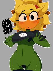 bottomless breasts eyebrows_visible_through_hair nipple_tape plant_girl plantie plants_vs_zombies plants_vs_zombies:_heroes pussy_tape r_bismut rbismut shirt_up solar_flare_(pvz) sunflower_(pvz) tagme rating:Questionable score:374 user:Mol_D