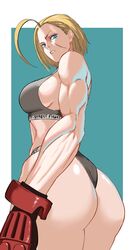 1girls 2023 absurd_res ass blonde_hair breasts calvin_klein cammy_white capcom female female_focus gloves looking_back muscular muscular_arms muscular_female octavius_dp scar scar_on_face short_hair solo solo_female solo_focus street_fighter street_fighter_6 thighs rating:Questionable score:69 user:LostinSauce