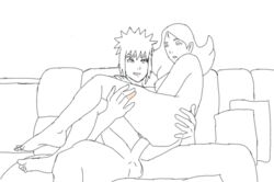  blonde_female blonde_hair boruto:_naruto_next_generations delta_(boruto) line_art namikaze_minato naruto naruto_shippuden samuelscl sex sketch vaginal_penetration  rating:explicit score: user:drawing_scl