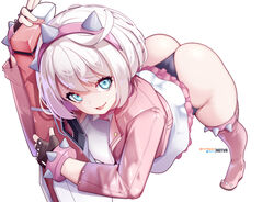 1girls ass ass_focus bent_over big_ass big_breasts blue_eyes dat_ass elphelt_valentine female_only firearm guilty_gear guilty_gear_strive guilty_gear_xrd gun heel_boots heels hotvr light-skinned_female light_skin looking_at_viewer pale-skinned_female pale_skin panties revealing_clothes rifle solo solo_female solo_focus spiked_bracelet spiked_collar thick_ass thick_thighs tiny_waist upskirt wedding_dress white_hair rating:Explicit score:281 user:HexZeke