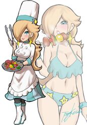 blonde_hair breasts female female_only hair_over_one_eye mario_(series) mario_kart mario_kart_tour nintendo princess_rosalina solo yamino_ekakinin rating:Questionable score:66 user:Bylethlover