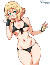 1girls bikini blonde_hair blue_eyes blush breasts bridget female female_only fingerless_gloves fingernails genderswap_(mtf) gloves green_eyes guilty_gear guilty_gear_strive guilty_gear_xx hoodie looking_at_viewer minacream navel rule_63 seductive simple_background smile solo swimsuit thighs white_background wide_hips rating:Questionable score:92 user:Nopeisok